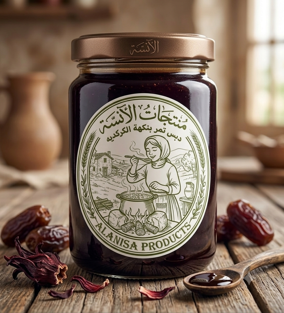 دبس تمر بنكهة الكركديه