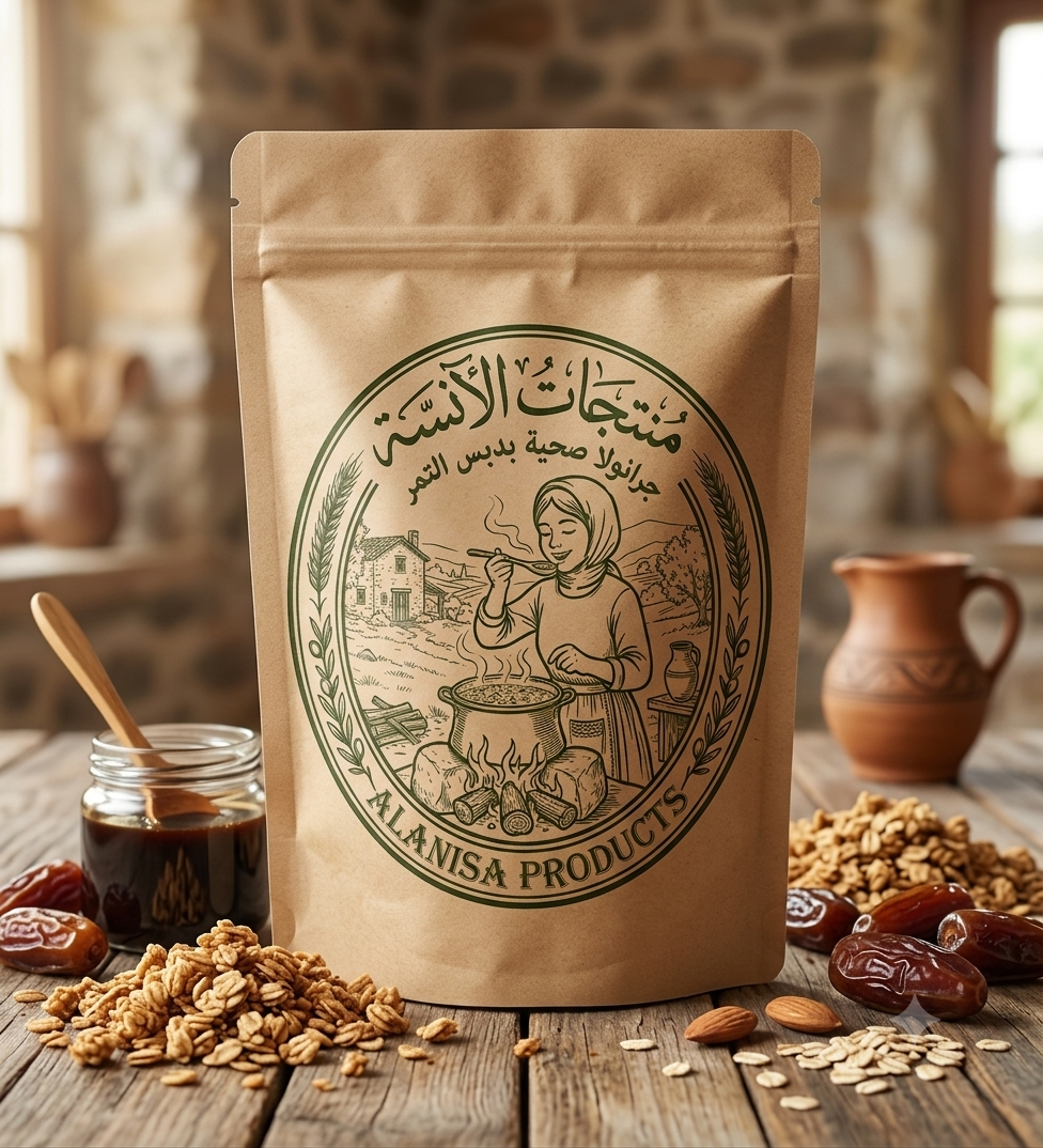 جرانولا صحية بدبس التمر