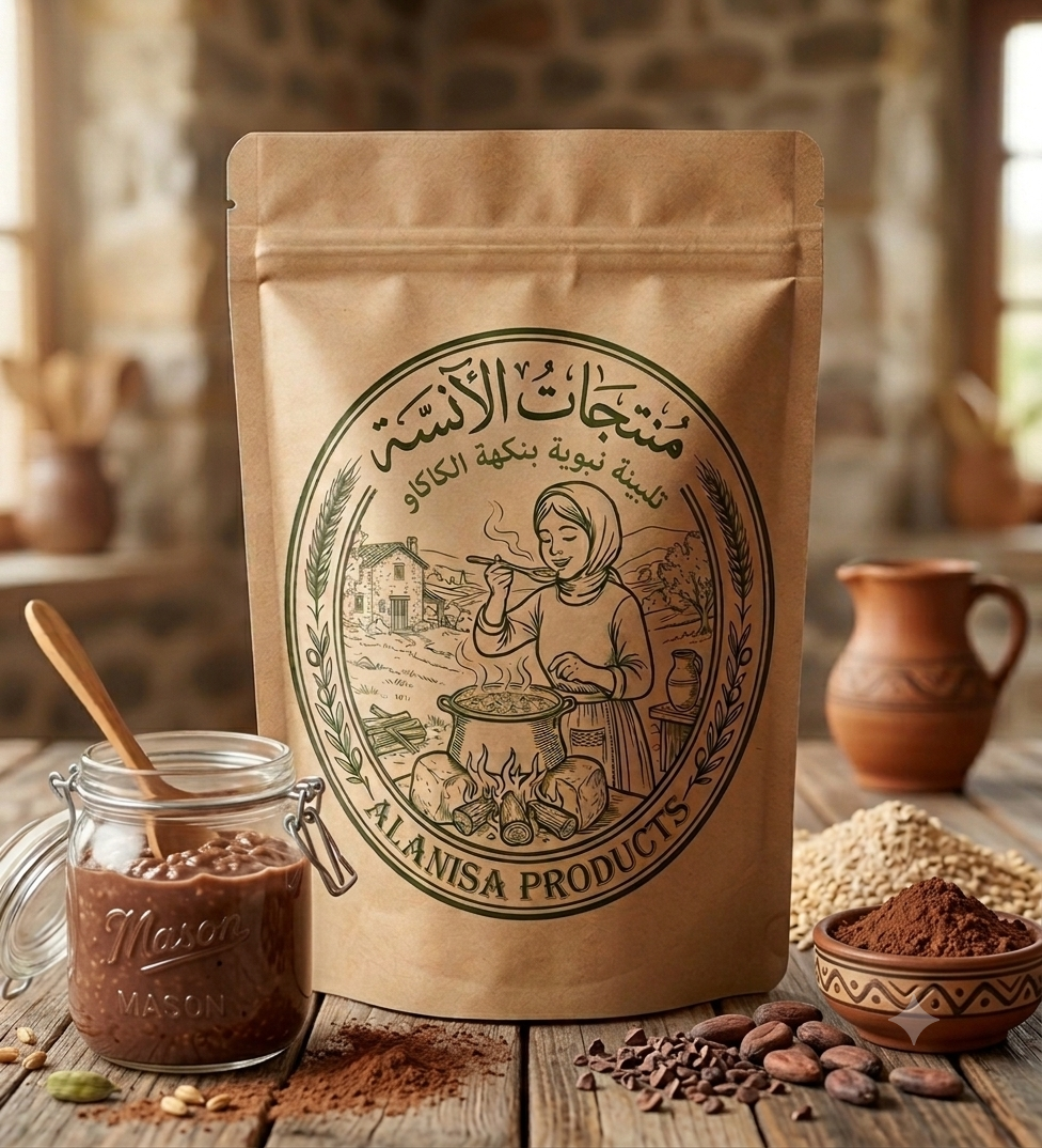 تلبينة نبوية بنكهة الكاكاو